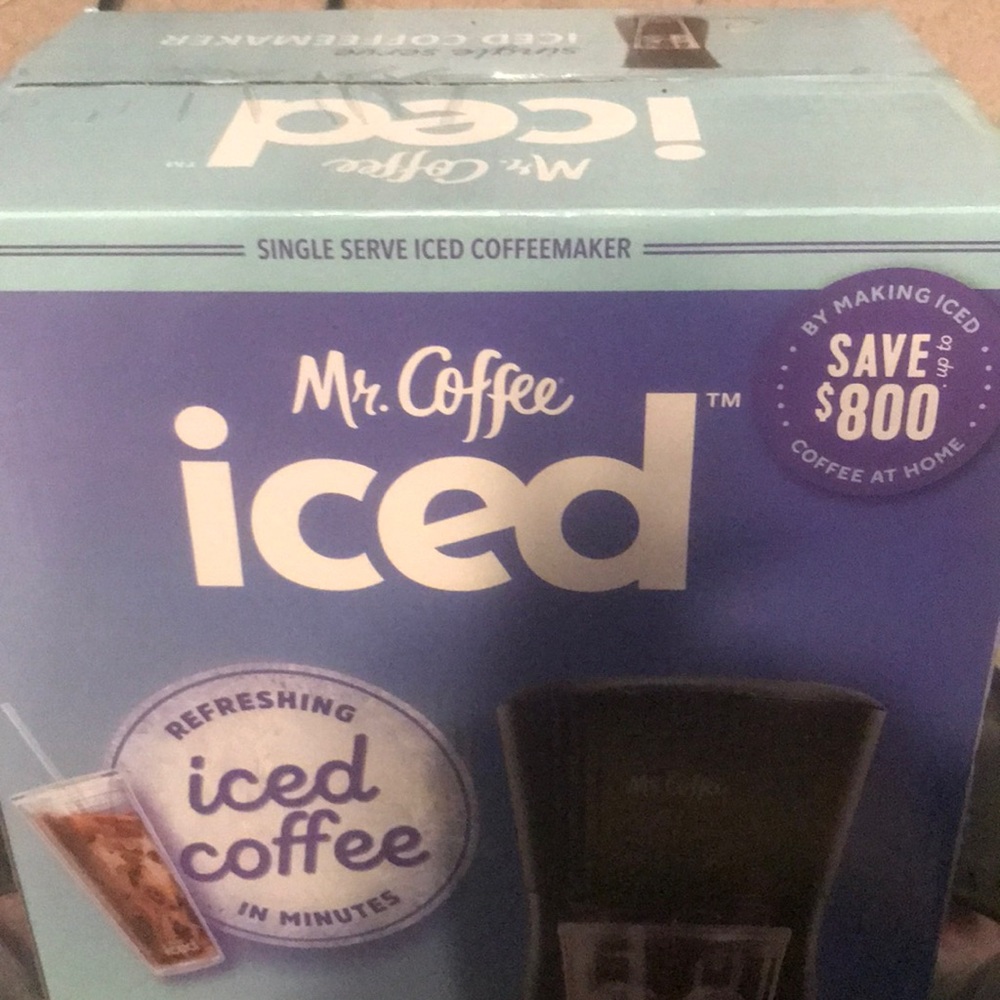 Mr. Coffee ICED Single Serve Coffeemaker NEW